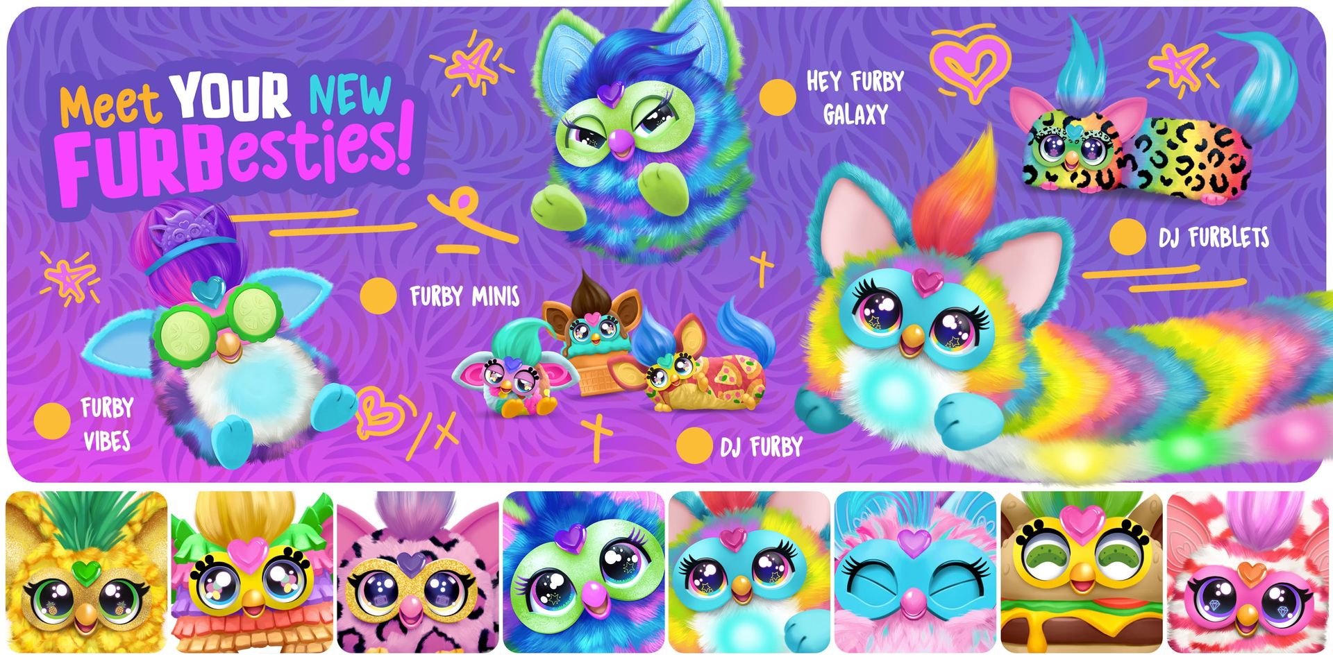 Meet your new furbesties: Hey Furby Galaxy, Furby Vibes, Furby Minis, DJ Furby and DJ Furblets